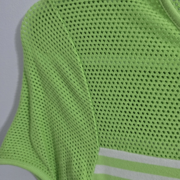 Lauren Ralph Lauren Green Striped Top M - Picture 3 of 9